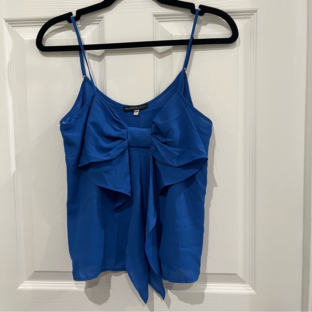 Royal Blue Cami with Adjustable Spaghetti Straps and Adorable Bow Detail